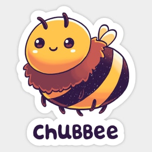 Chubbee // Chubby Bee, Kawaii, Animals Sticker